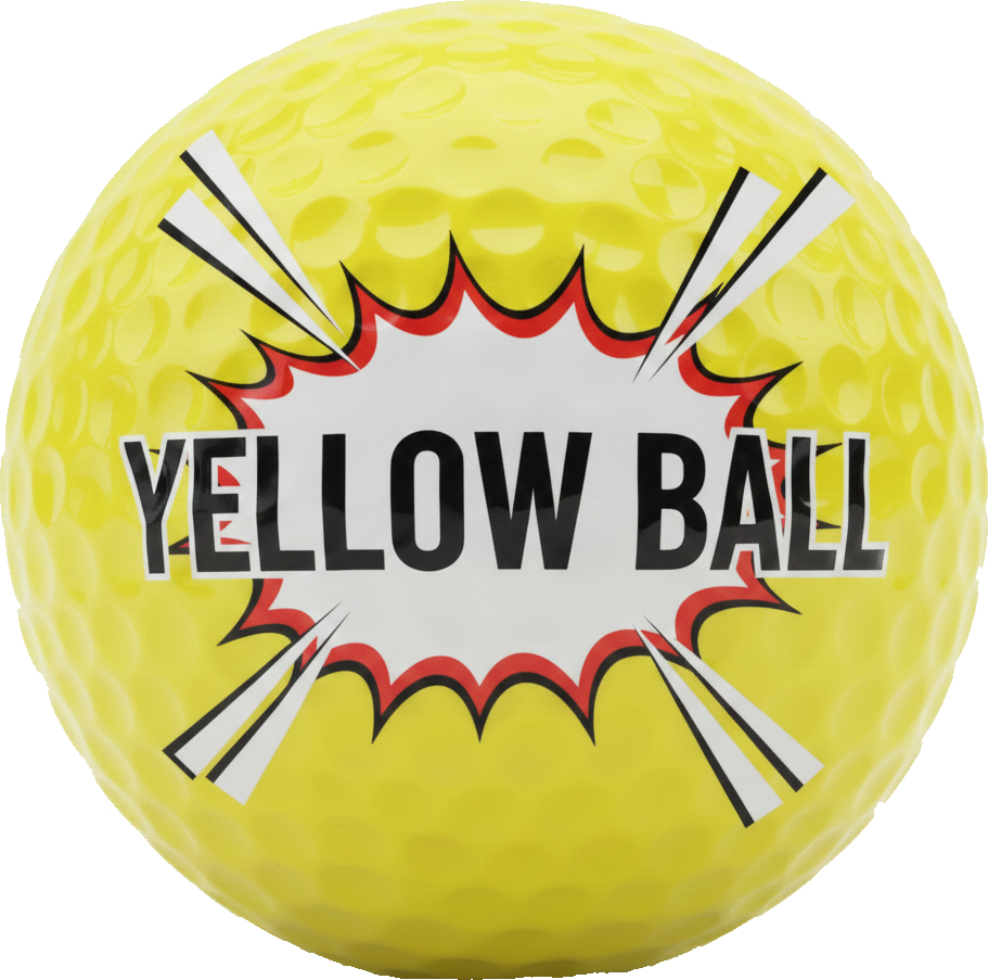 Yellow golf ball